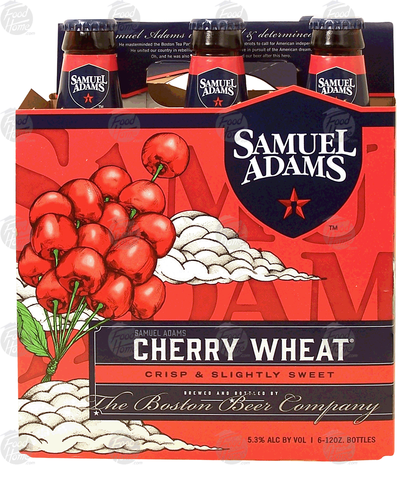 Sam Adams Cherry Wheat crisp & slightly sweet beer, 12-fl. oz., 5.3% alc. by vol. Full-Size Picture